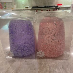 Christmas gum drops Hobby Lobby Purple and Pink Holiday Ornaments